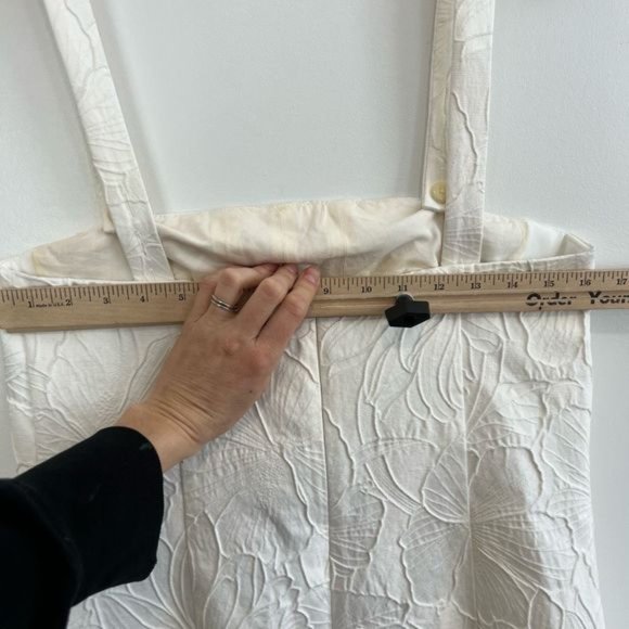 J. Crew Convertible-Strap Dress in Embossed Floral 6T White G4618 Mini NWT $148 - Picture 8 of 13